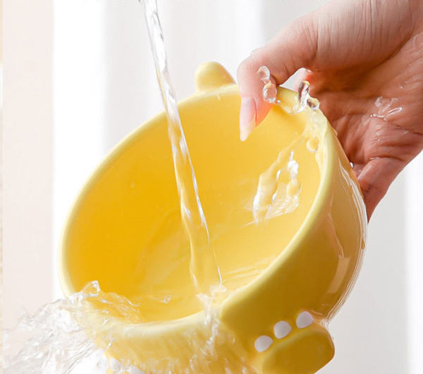 Okrugla keramička posuda za mačju hranu