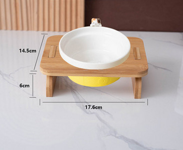 Set boluri cu suport din lemn pentru pisici in doua modele