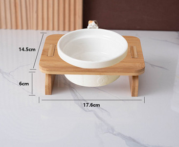 Set boluri cu suport din lemn pentru pisici in doua modele