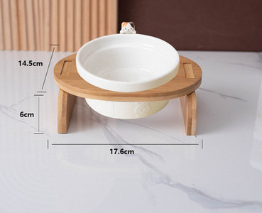 Set boluri cu suport din lemn pentru pisici in doua modele