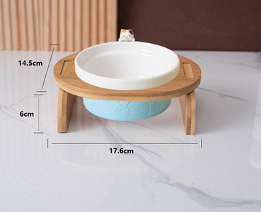 Set boluri cu suport din lemn pentru pisici in doua modele