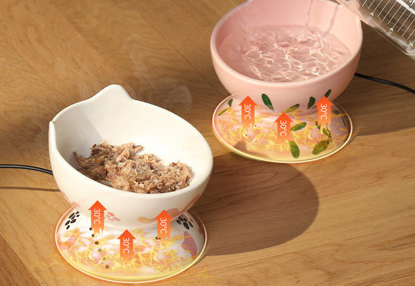 Κεραμικό μπολ για γάτες με λειτουργία θέρμανσης τροφής