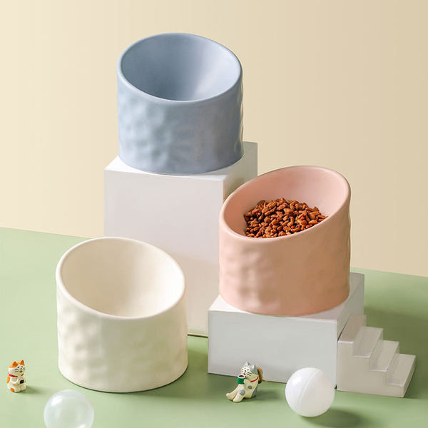 Bol din ceramica pentru pisici in mai multe culori