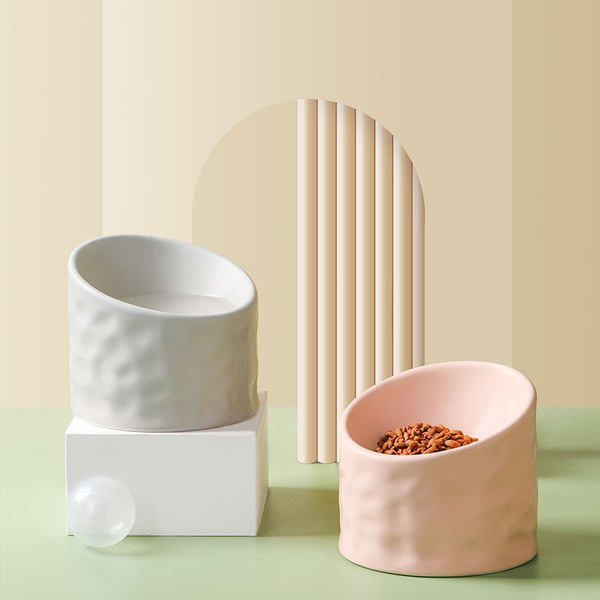 Bol din ceramica pentru pisici in mai multe culori