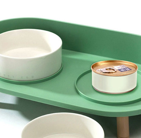 Vas dublu pentru mancare si apa