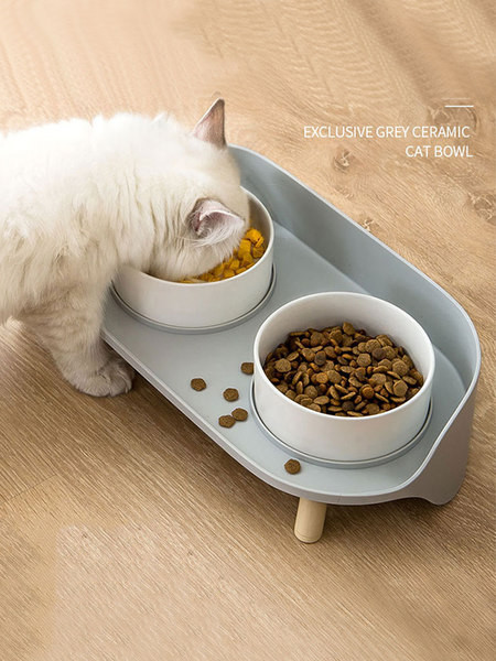 Vas dublu pentru mancare si apa