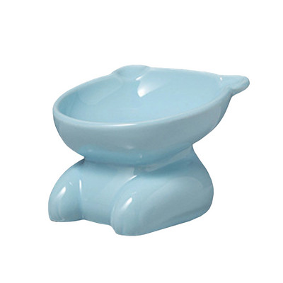 Керамична купа на стойка за храна на котки - различни цветове