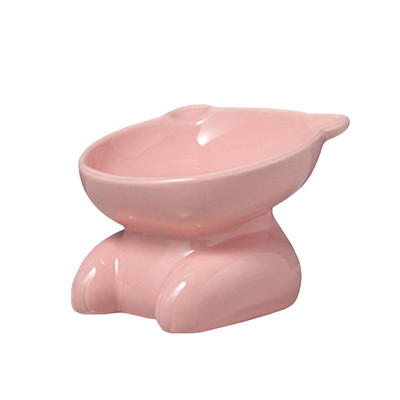 Керамична купа на стойка за храна на котки - различни цветове