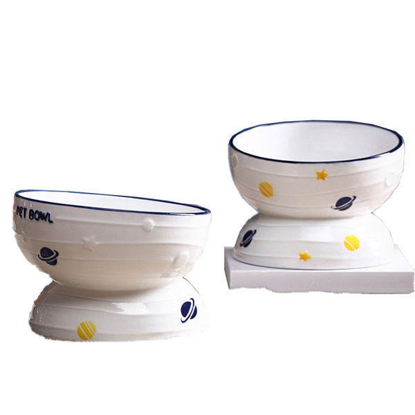 Keraamiline kauss kassitoidu jaoks - kaks mudelit