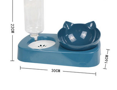 2 vienā pārtikas bļoda un kaķu dozators