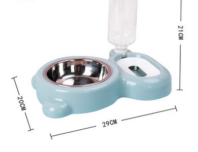 2 vienā pārtikas bļoda un kaķu dozators