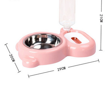2 vienā pārtikas bļoda un kaķu dozators