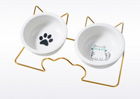 Двойна купа за котки с метална стойка - няколко модела