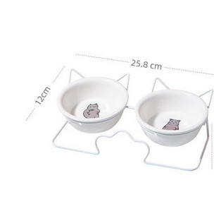 Двойна купа за котки с метална стойка - няколко модела