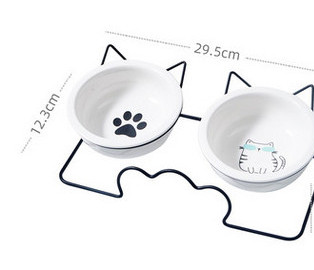 Двойна купа за котки с метална стойка - няколко модела