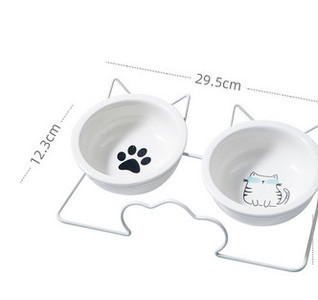 Двойна купа за котки с метална стойка - няколко модела