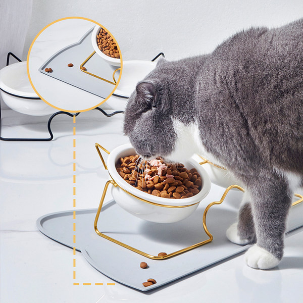 Двойна купа за котки с метална стойка - няколко модела