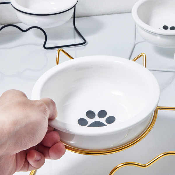 Двойна купа за котки с метална стойка - няколко модела