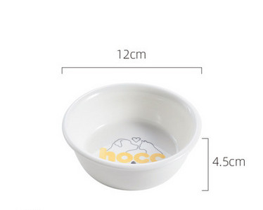 Bol în alb cu o inscripție potrivită pentru pisici