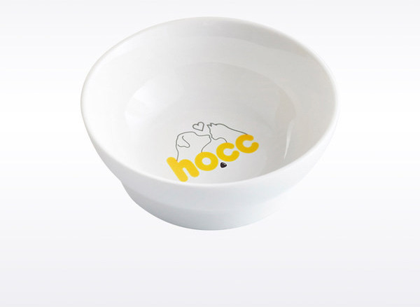 Bol în alb cu o inscripție potrivită pentru pisici