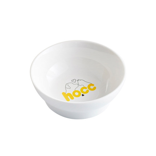 Bol în alb cu o inscripție potrivită pentru pisici