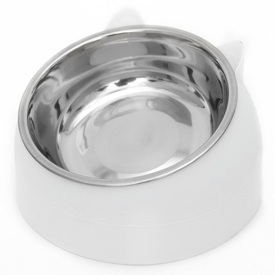 Kahekordne kauss vee ja toidu jaoks – kassile