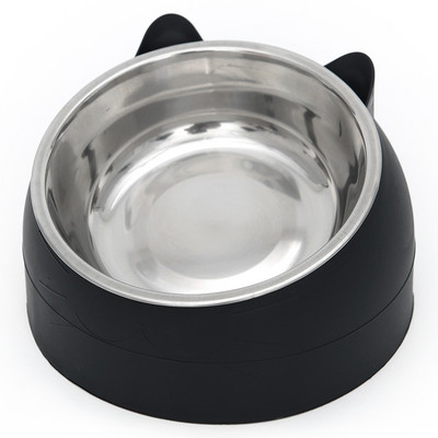 Kahekordne kauss vee ja toidu jaoks – kassile