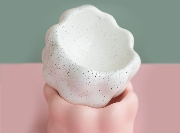 Bol din ceramica pentru mancarea pisicilor