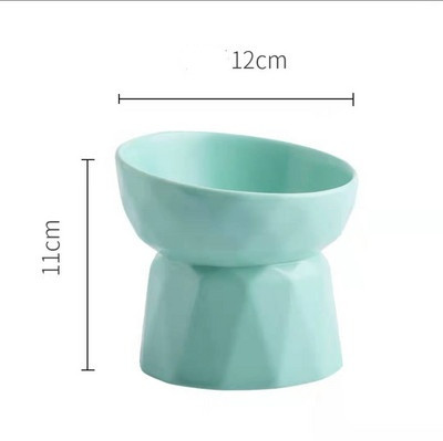 Bol de mâncare din ceramică în diferite culori pentru pisici