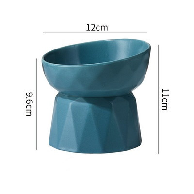 Bol de mâncare din ceramică în diferite culori pentru pisici