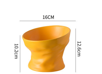 Ψηλόποδα μπολ κεραμική γάτα μπόουλινγκ κυρτή δημιουργική γάτα duisine μπολ πόσιμου νερού αντιολισθητική προστασία αυχενικής μοίρας σπονδυλικής στήλης Amazon