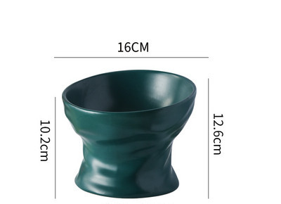 Ψηλόποδα μπολ κεραμική γάτα μπόουλινγκ κυρτή δημιουργική γάτα duisine μπολ πόσιμου νερού αντιολισθητική προστασία αυχενικής μοίρας σπονδυλικής στήλης Amazon