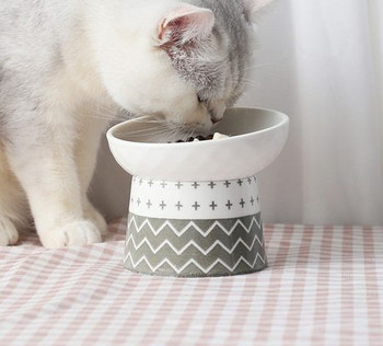 Керамична купа за котки - два цвята