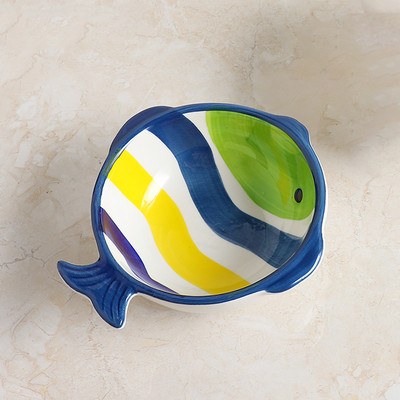 Χρωματιστό κεραμικό μπολ για γατοτροφή