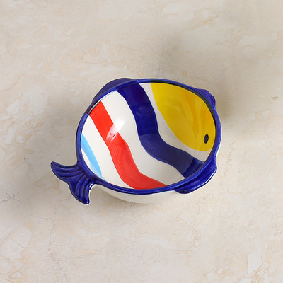 Χρωματιστό κεραμικό μπολ για γατοτροφή