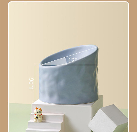 Bol din ceramica pentru mancarea pisicilor in mai multe culori