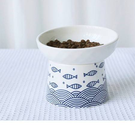 Bol din ceramica pentru mancare pentru pisici - doua modele