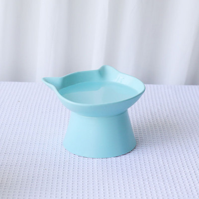 Керамична купа за храна на котки в три цвята