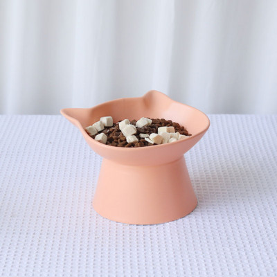 Керамична купа за храна на котки в три цвята