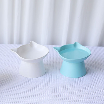 Керамична купа за храна на котки в три цвята