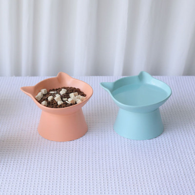 Керамична купа за храна на котки в три цвята