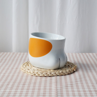 Kassi kauss keraamiline kaldus suu kõrge kauss kallutamisvastane koera kausi kaitse emakakaela vitro kassi potatt veekauss lemmikloomatarbed