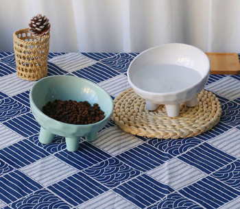 Керамична котешка купа за храна - един или два броя