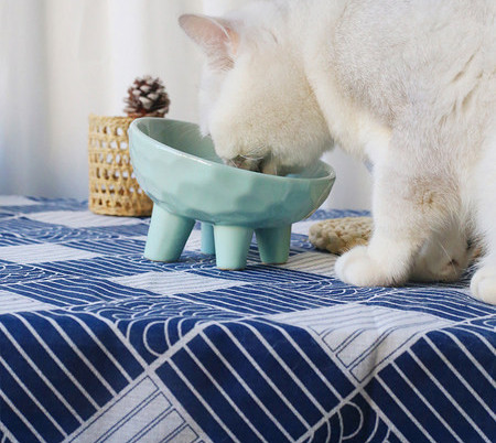 Керамична котешка купа за храна - един или два броя