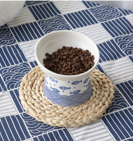 Bol din ceramică pentru pisici - două culori