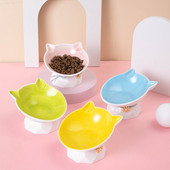 Χρωματιστό κεραμικό μπολ για γατοτροφή