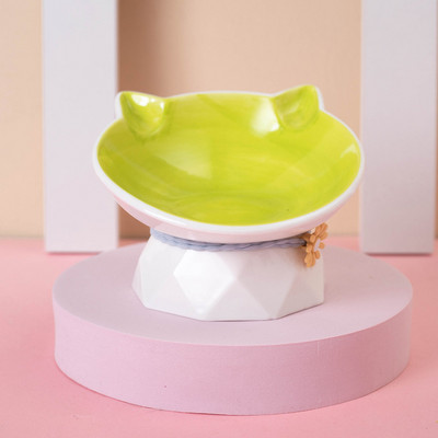 Χρωματιστό κεραμικό μπολ για γατοτροφή