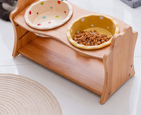 Κεραμικό μπολ για γάτες με ή χωρίς ξύλινη βάση