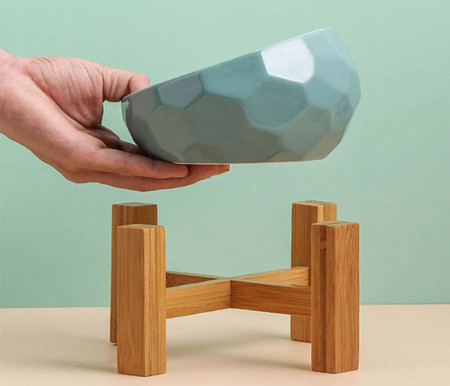 Μπολ με τροφή ή νερό για γάτες σε δύο μοντέλα