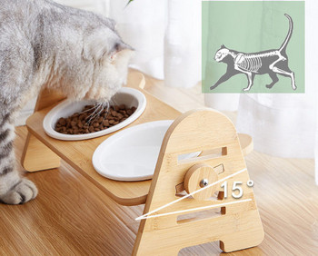 Μπολ για γάτες και νερό σε τρία μοντέλα